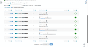 Screenshot: Plugin Organizer mit Terminübersicht.